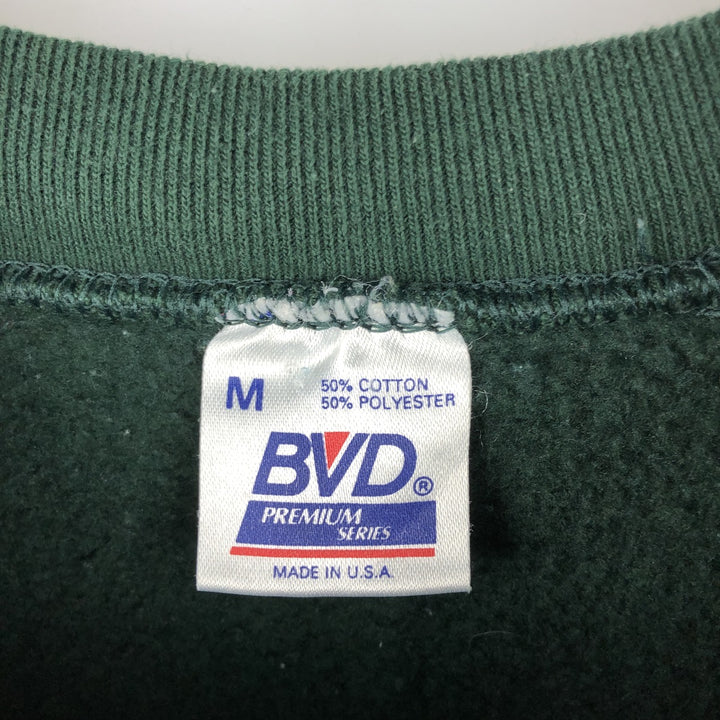 Vintage 90'S BVD Green Bay Packers sweatshirt, Made in USA, Men's Size Medium cotton Green type dark green Vintage Second Hand
