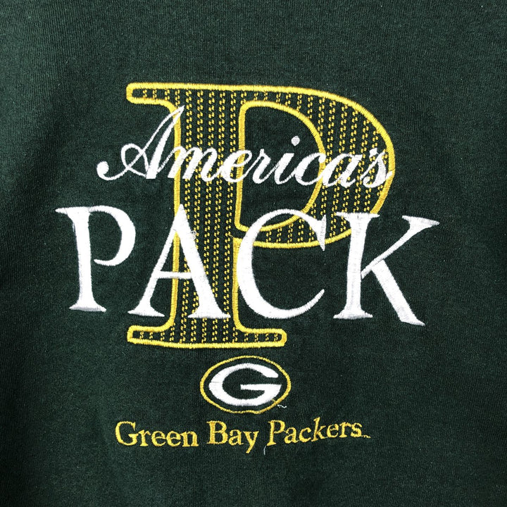 Vintage 90'S BVD Green Bay Packers sweatshirt, Made in USA, Men's Size Medium cotton Green type dark green Vintage Second Hand