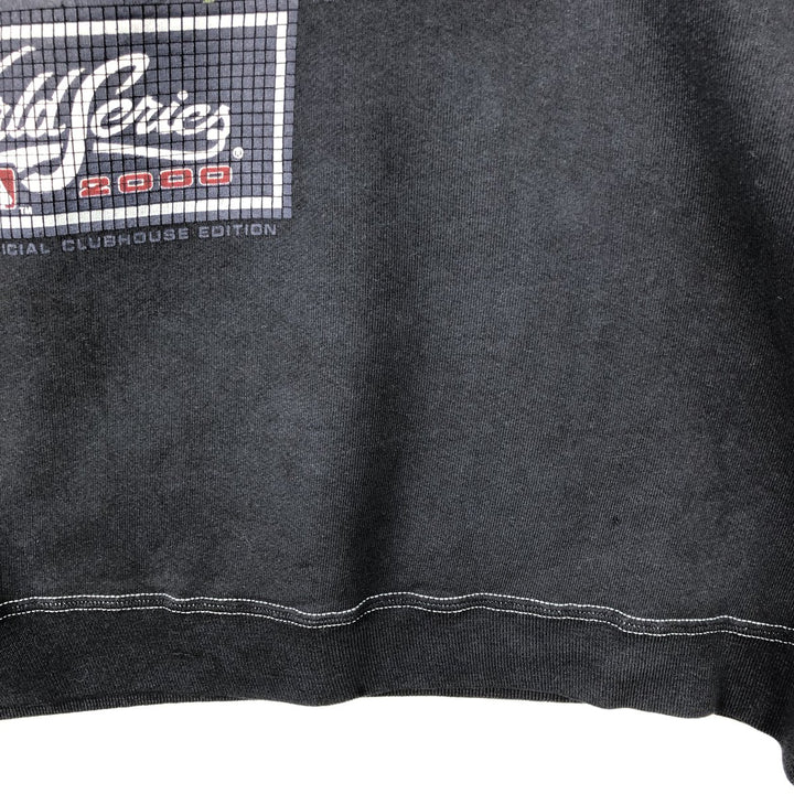 2000'S Fruit of the Loom MLB New York Yankees Print Sweatshirt, Men's Size XL cotton black type Vintage Second Hand