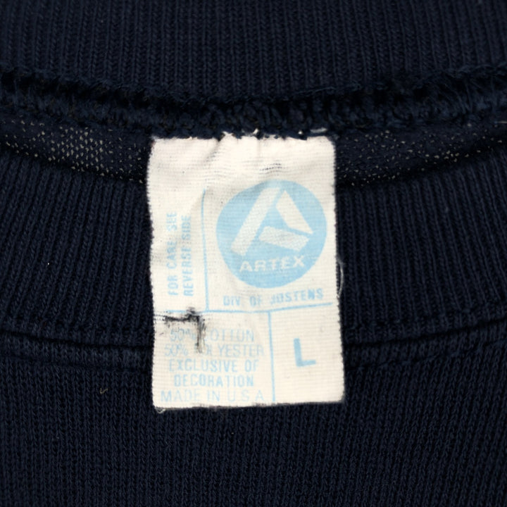 Vintage 70s-80'S Altex NFL Dallas Cowboys Print Sweatshirt, Made in USA, Men's Size Large cotton navy blue type Vintage Second Hand