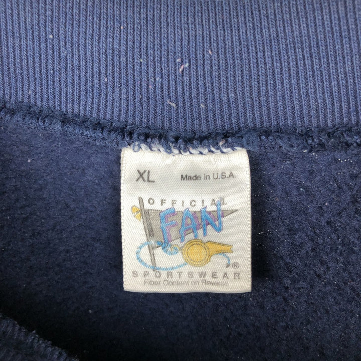 Vintage 90'S Dallas Cowboys NFL print sweatshirt, Made in USA, Men's XL polyester navy blue type Vintage Second Hand