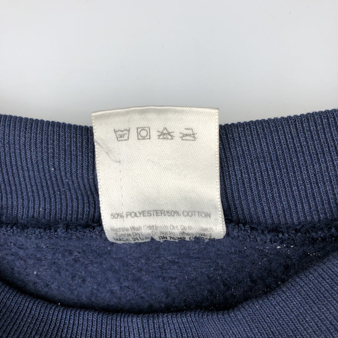 Vintage 90'S Dallas Cowboys NFL print sweatshirt, Made in USA, Men's XL polyester navy blue type Vintage Second Hand