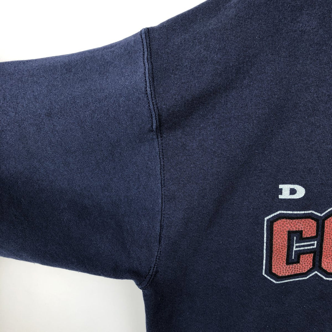 Vintage 90'S Dallas Cowboys NFL print sweatshirt, Made in USA, Men's XL polyester navy blue type Vintage Second Hand