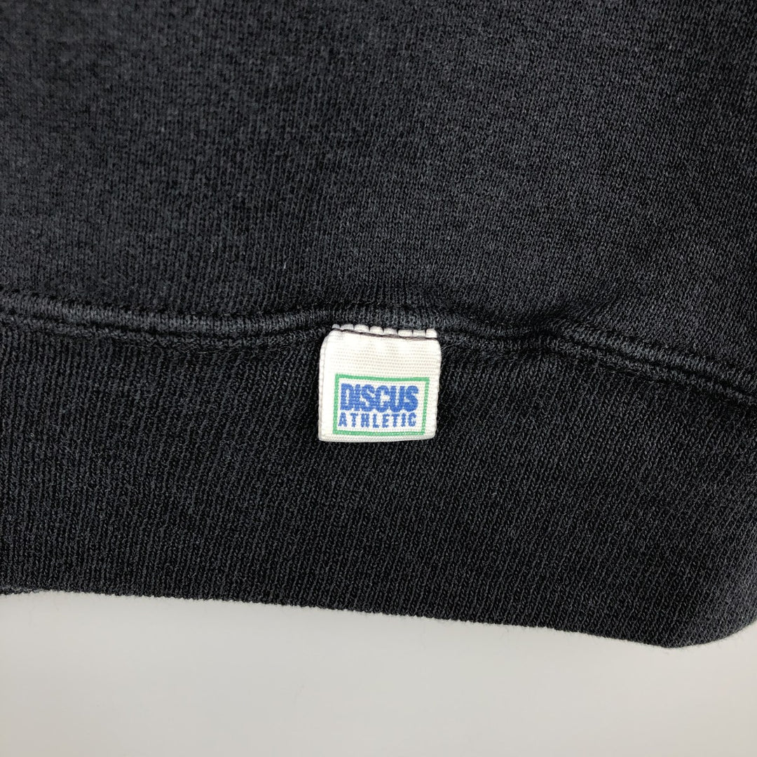 Vintage 1980'S Discus Athletic print sweatshirt, made in the USA, men's size XL cotton black type Vintage Second Hand