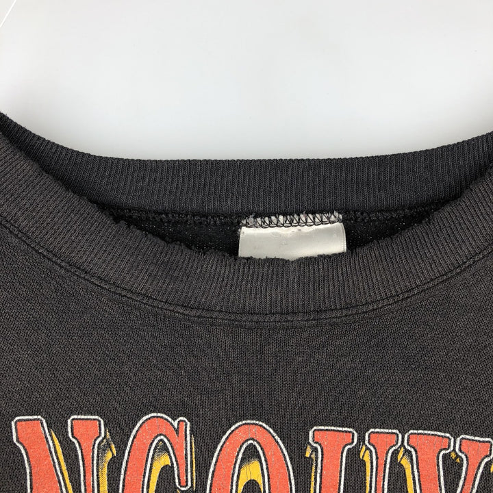 Vintage Havens NHL Vancouver Canucks Print Sweatshirt, Made in USA, Men's Size Large cotton black type Vintage Second Hand