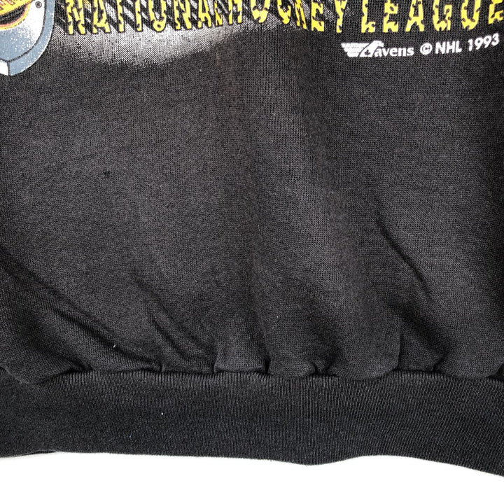 Vintage Havens NHL Vancouver Canucks Print Sweatshirt, Made in USA, Men's Size Large cotton black type Vintage Second Hand