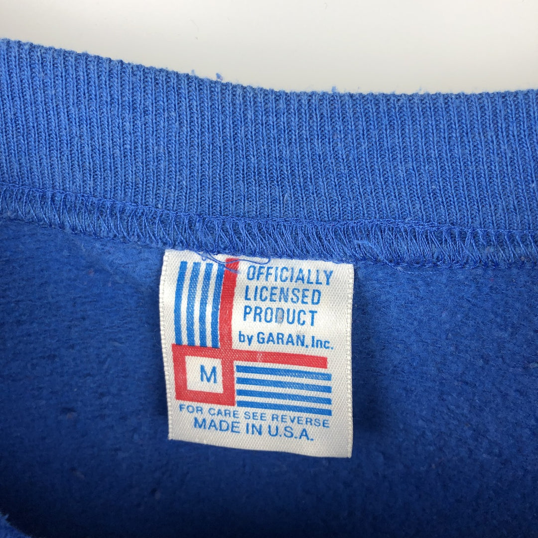 Vintage 1980'S NFL Denver Broncos print sweatshirt, Made in USA, Men's Size Medium polyester blue type Vintage Second Hand