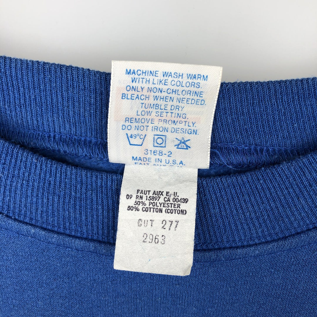 Vintage 1980'S NFL Denver Broncos print sweatshirt, Made in USA, Men's Size Medium polyester blue type Vintage Second Hand