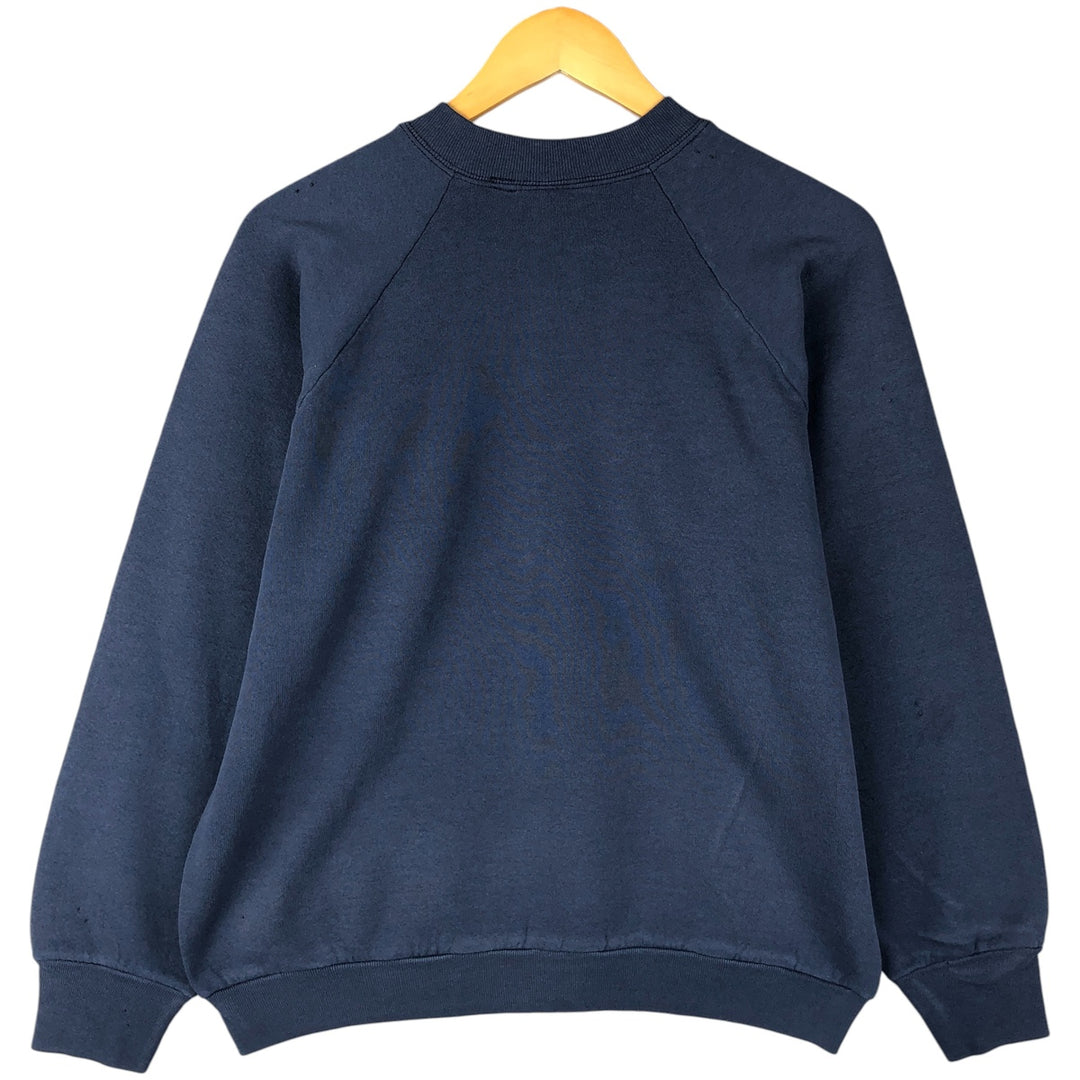 Vintage 1990'S Fruit of the Loom print sweatshirt, made in the USA, size L, men's cotton navy blue type Vintage Second Hand