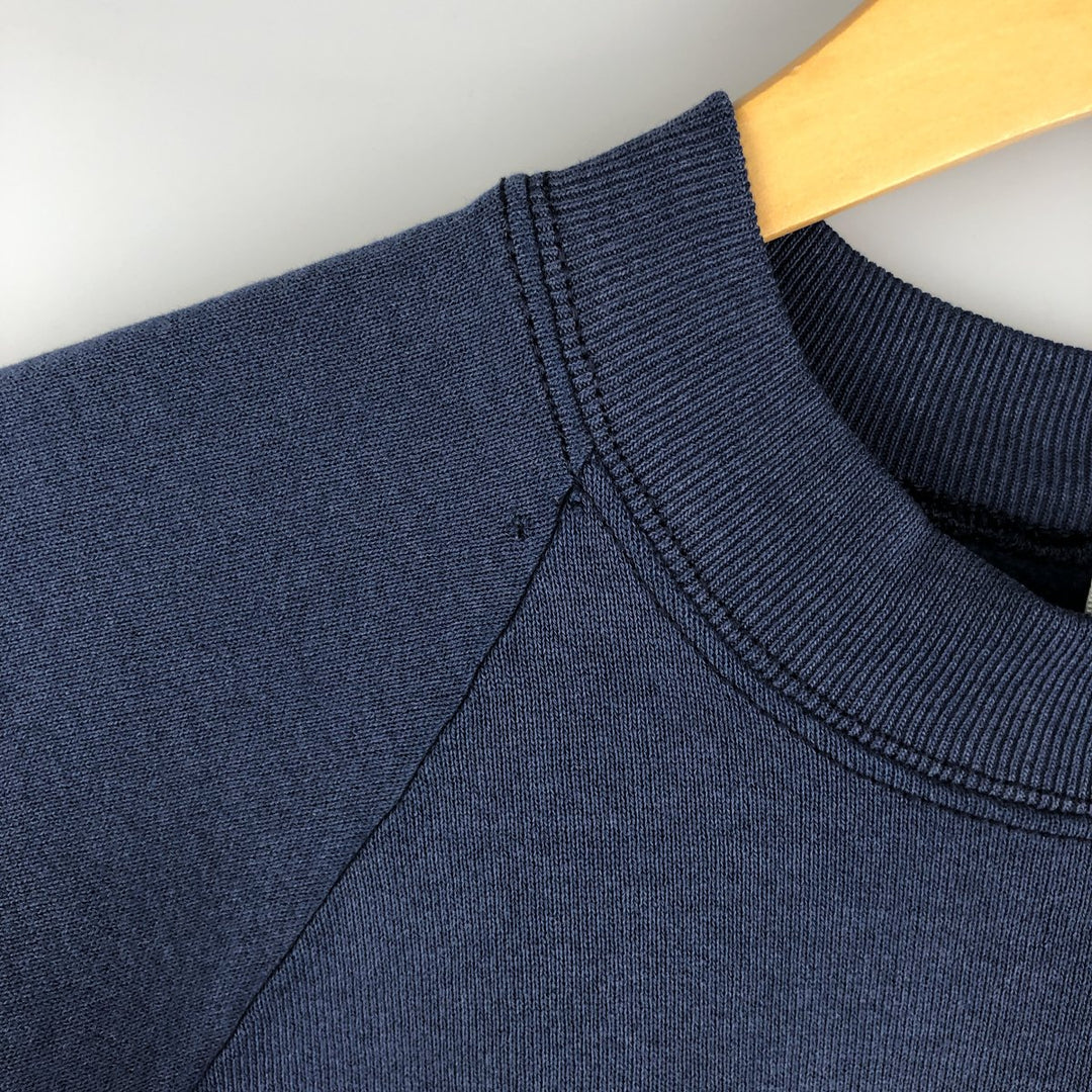 Vintage 1990'S Fruit of the Loom print sweatshirt, made in the USA, size L, men's cotton navy blue type Vintage Second Hand
