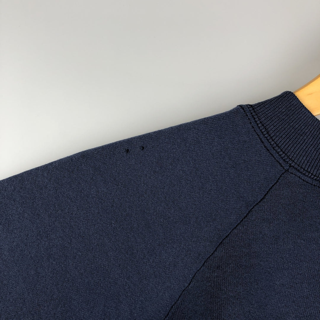 Vintage 1990'S Fruit of the Loom print sweatshirt, made in the USA, size L, men's cotton navy blue type Vintage Second Hand