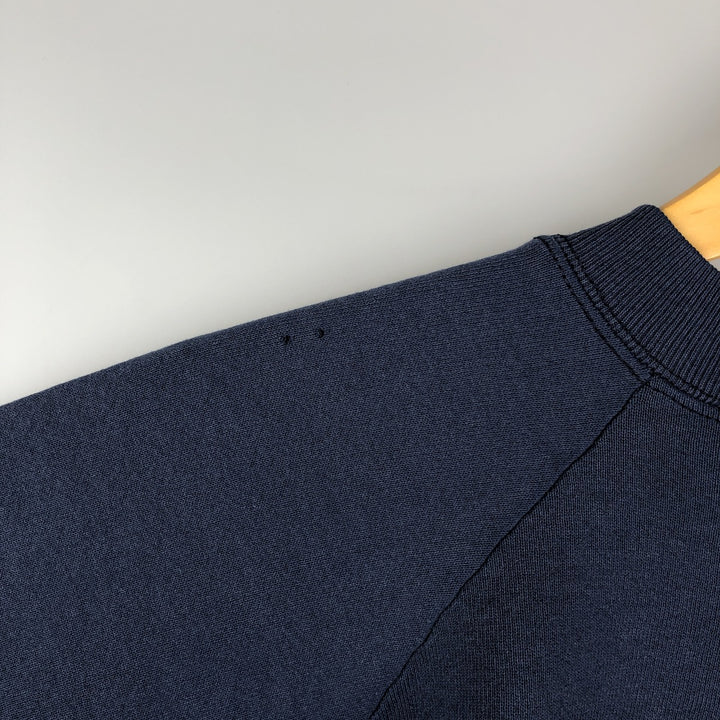 Vintage 1990'S Fruit of the Loom print sweatshirt, made in the USA, size L, men's cotton navy blue type Vintage Second Hand