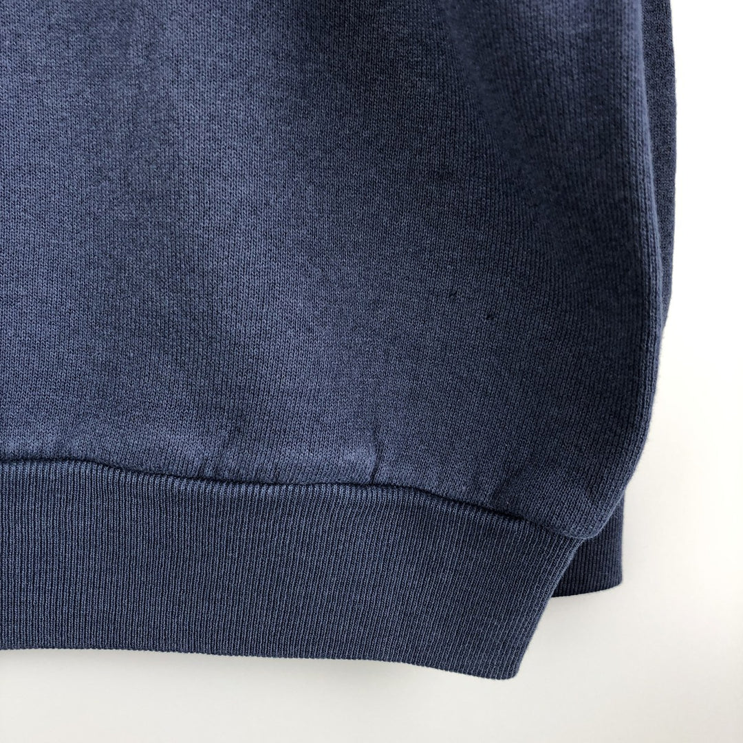 Vintage 1990'S Fruit of the Loom print sweatshirt, made in the USA, size L, men's cotton navy blue type Vintage Second Hand