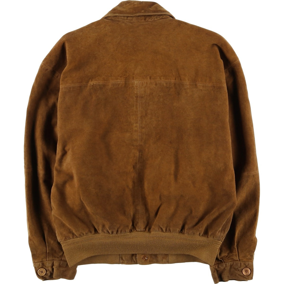 conbipel suede leather jacket, men's size XL, vintage Genuine Leather Suede Leather brown type Vintage Second Hand