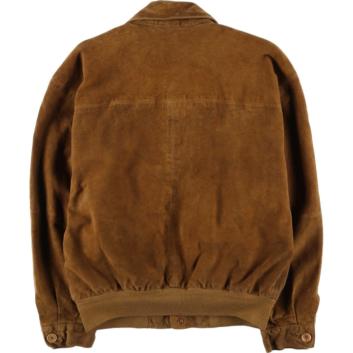 conbipel suede leather jacket, men's size XL, vintage Genuine Leather Suede Leather brown type Vintage Second Hand