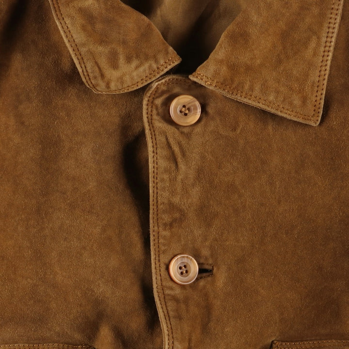 conbipel suede leather jacket, men's size XL, vintage Genuine Leather Suede Leather brown type Vintage Second Hand
