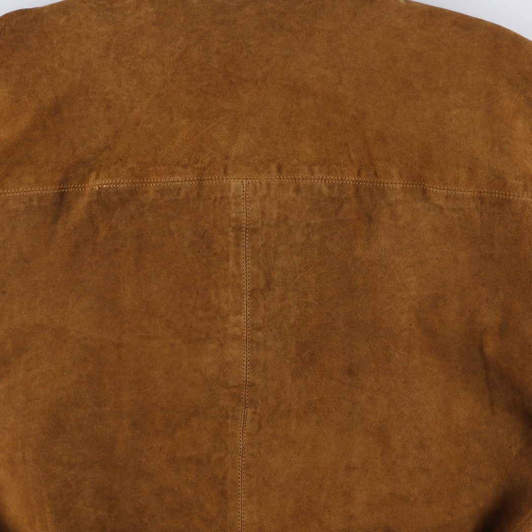 conbipel suede leather jacket, men's size XL, vintage Genuine Leather Suede Leather brown type Vintage Second Hand