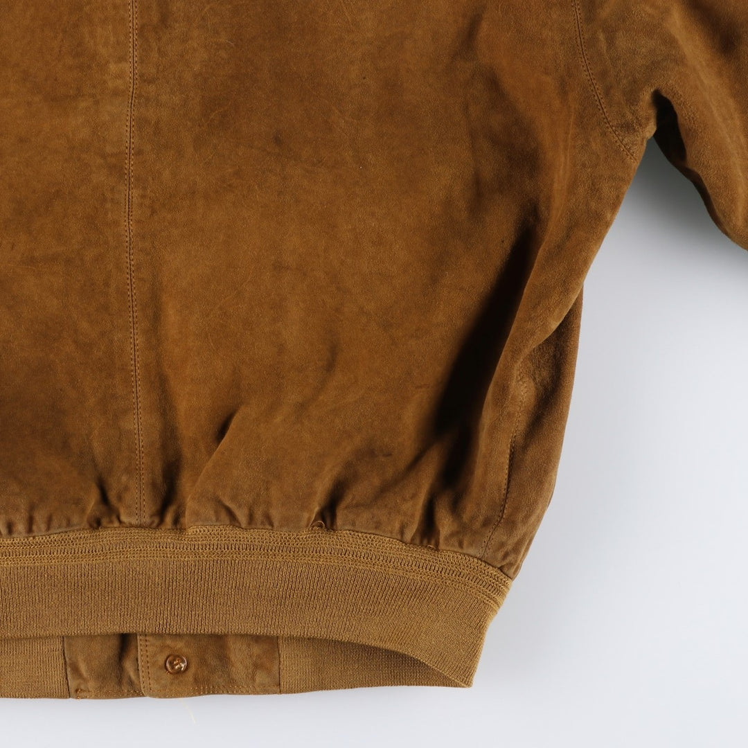 conbipel suede leather jacket, men's size XL, vintage Genuine Leather Suede Leather brown type Vintage Second Hand