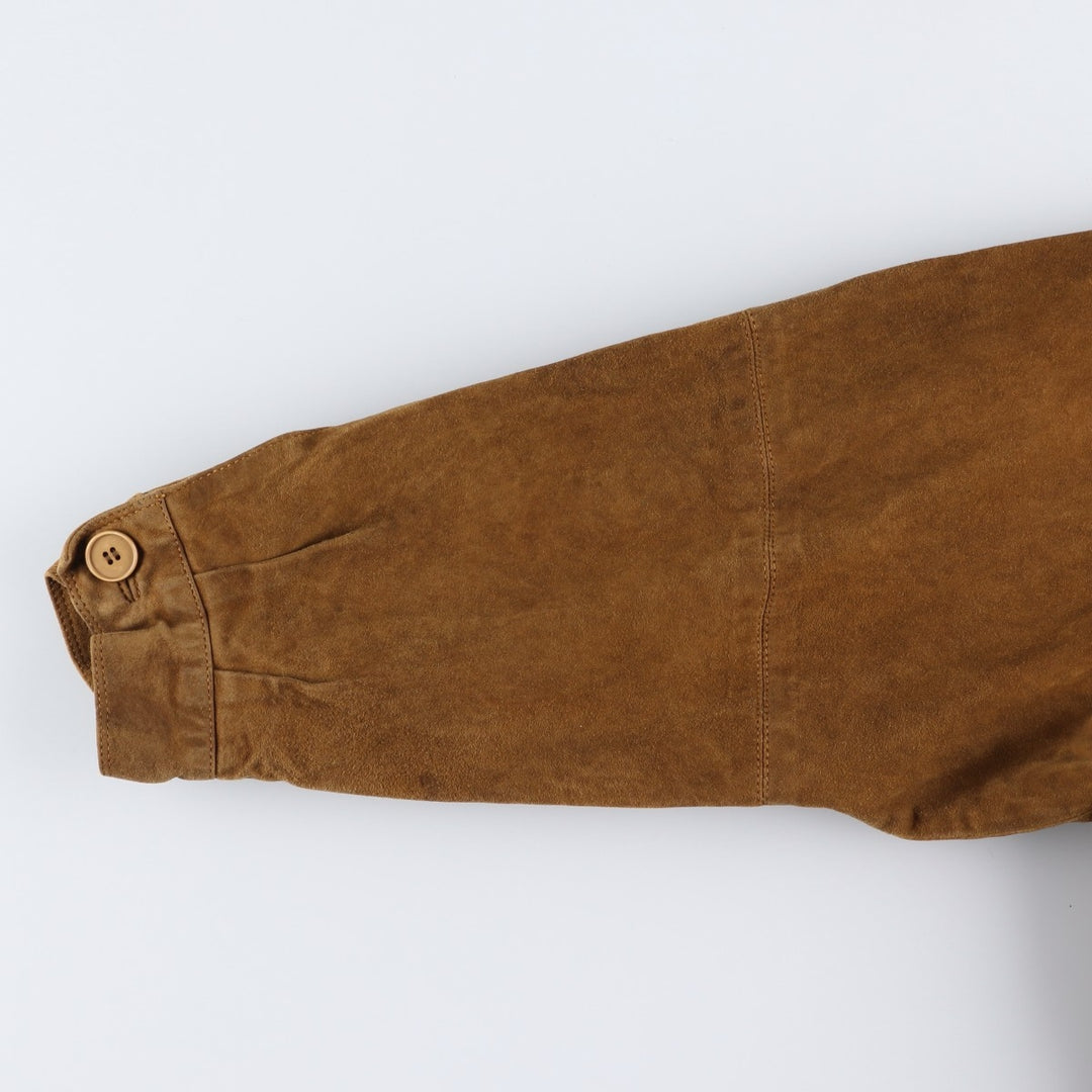 conbipel suede leather jacket, men's size XL, vintage Genuine Leather Suede Leather brown type Vintage Second Hand