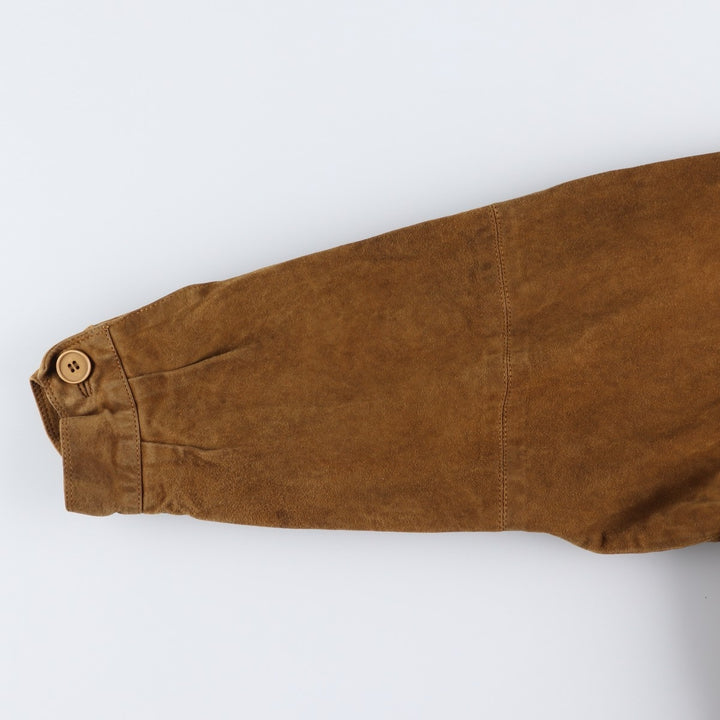 conbipel suede leather jacket, men's size XL, vintage Genuine Leather Suede Leather brown type Vintage Second Hand