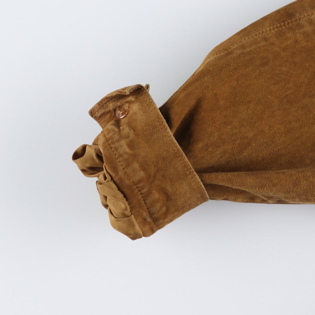conbipel suede leather jacket, men's size XL, vintage Genuine Leather Suede Leather brown type Vintage Second Hand