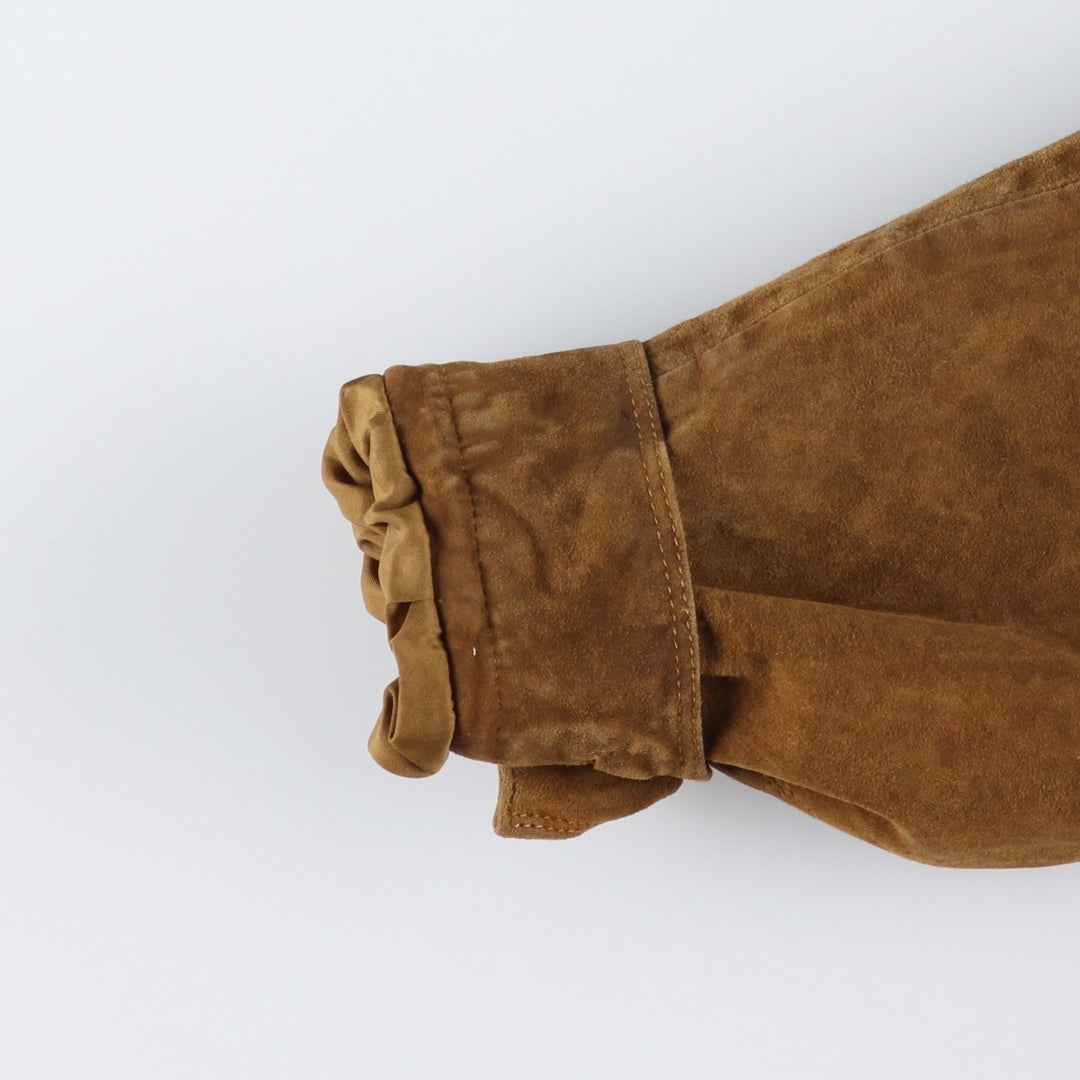 conbipel suede leather jacket, men's size XL, vintage Genuine Leather Suede Leather brown type Vintage Second Hand