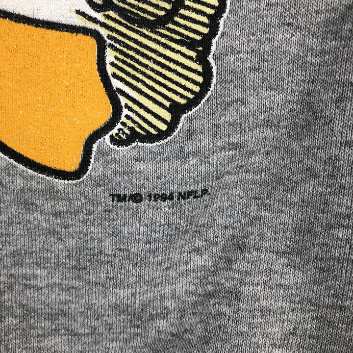 90'S SUN Looney Tunes NFL Dallas Cowboys Character Sweatshirt, Men's Size XL unclear gray type Vintage Second Hand