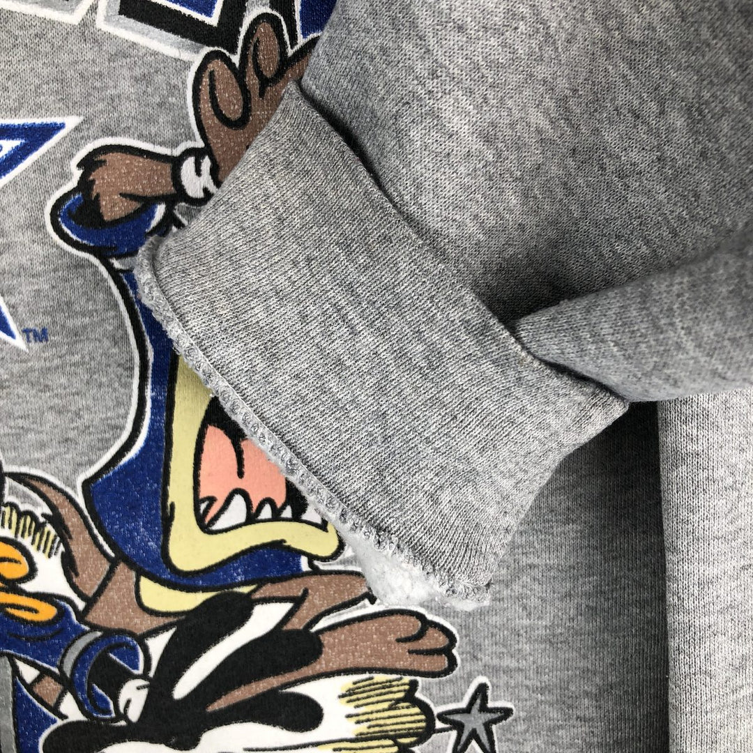 90'S SUN Looney Tunes NFL Dallas Cowboys Character Sweatshirt, Men's Size XL unclear gray type Vintage Second Hand