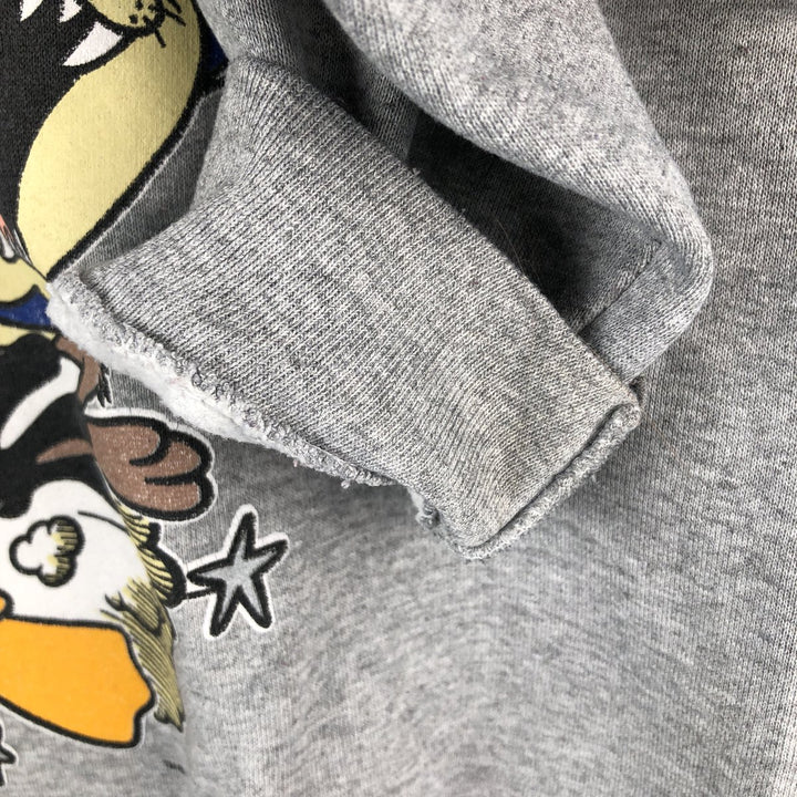 90'S SUN Looney Tunes NFL Dallas Cowboys Character Sweatshirt, Men's Size XL unclear gray type Vintage Second Hand