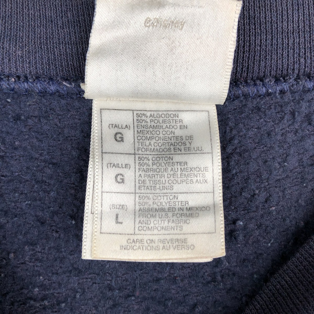 2000'S Disney GOOFY character sweatshirt, men's size L cotton navy blue type Vintage Second Hand
