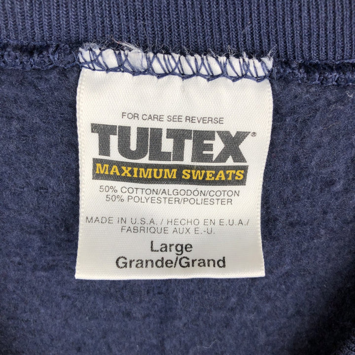 Vintage 90'S Tartex Mickey Mouse character sweatshirt, made in the USA, size L, men's cotton navy blue type Vintage Second Hand