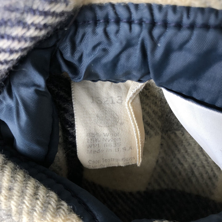 Vintage 1970'S WOOLRICH Check Pattern Wool Shirt, Made in USA, Men's Size Medium wool Beige type Vintage Second Hand