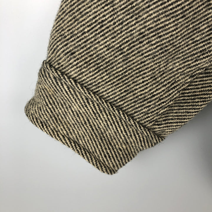 Vintage 1970'S WOOLRICH wool shirt, made in the USA, size L, men's wool Beige type Vintage Second Hand