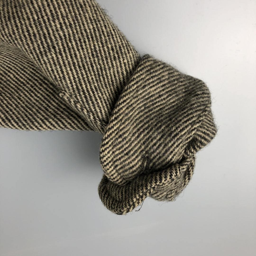 Vintage 1970'S WOOLRICH wool shirt, made in the USA, size L, men's wool Beige type Vintage Second Hand