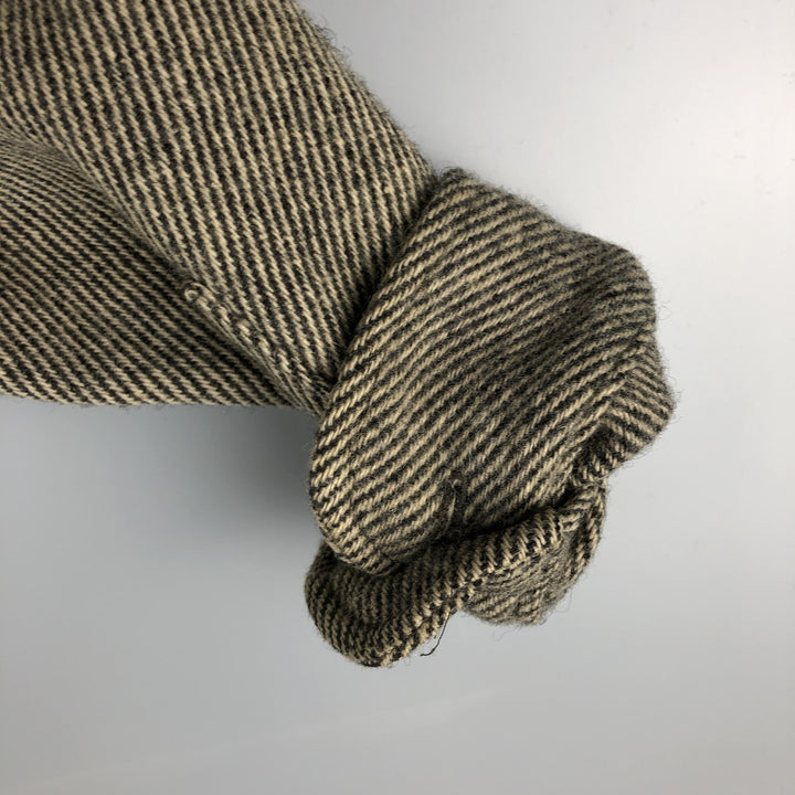 Vintage 1970'S WOOLRICH wool shirt, made in the USA, size L, men's wool Beige type Vintage Second Hand