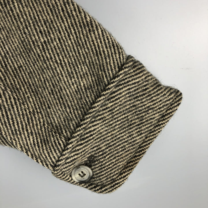 Vintage 1970'S WOOLRICH wool shirt, made in the USA, size L, men's wool Beige type Vintage Second Hand