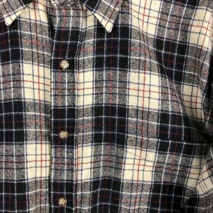 Pendleton Check Pattern Wool Shirt, Men's Size L wool black type Vintage Second Hand