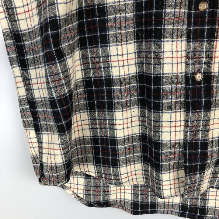 Pendleton Check Pattern Wool Shirt, Men's Size L wool black type Vintage Second Hand