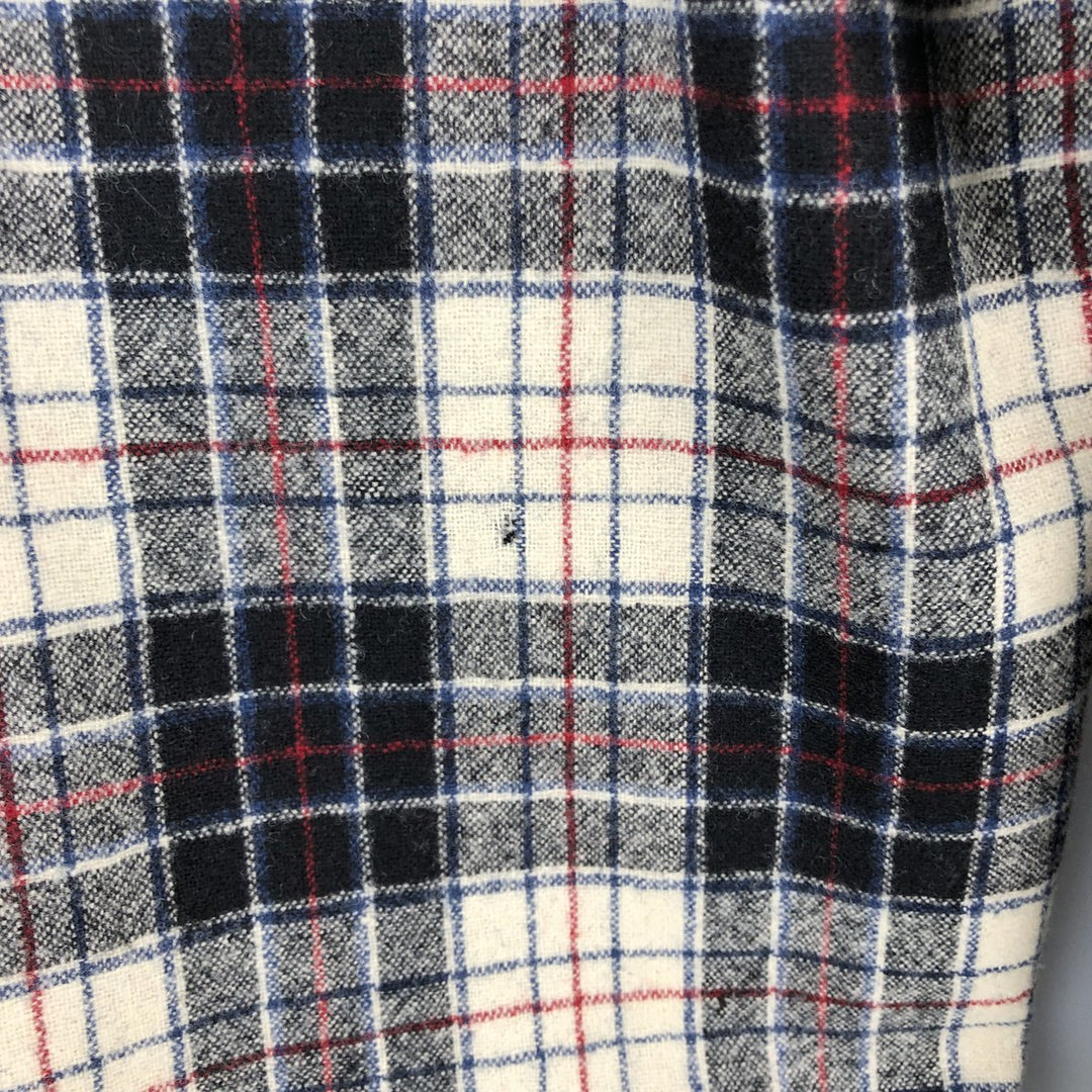Pendleton Check Pattern Wool Shirt, Men's Size L wool black type Vintage Second Hand
