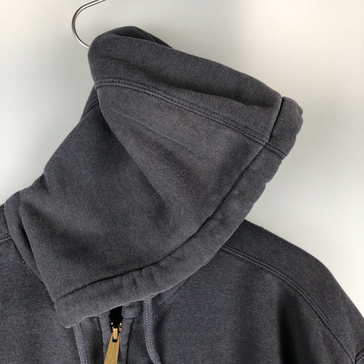 Carhartt Sweat Full Zip Hoodie Men's L size cotton Navy blue Vintage Second Hand