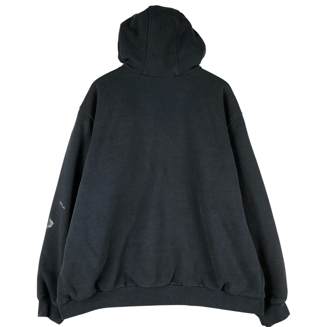 Carhartt Sweat Full Zip Hoodie Men's XL cotton Navy blue Vintage Second Hand