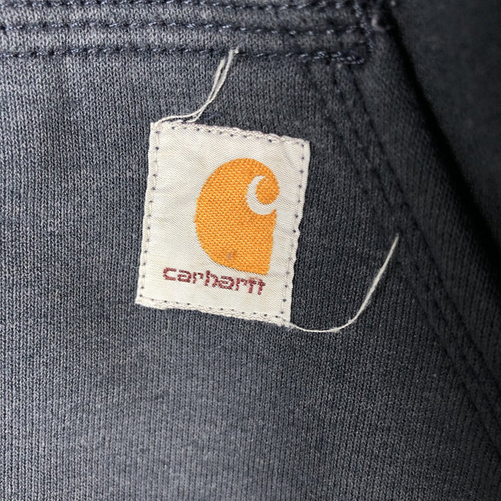 Carhartt Sweat Full Zip Hoodie Men's XL cotton Navy blue Vintage Second Hand