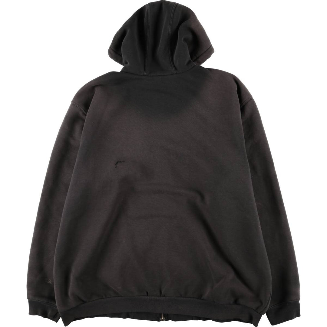 Carhartt Sweat Full Zip Hoodie Men's XL cotton Charcoal Vintage Second Hand