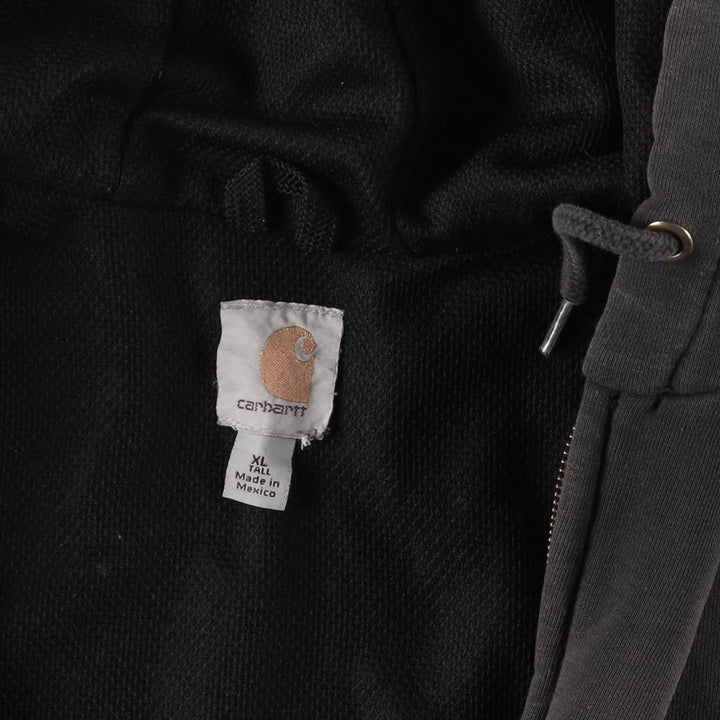 Carhartt Sweat Full Zip Hoodie Men's XL cotton Charcoal Vintage Second Hand