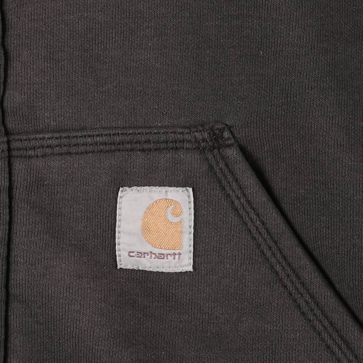 Carhartt Sweat Full Zip Hoodie Men's XL cotton Charcoal Vintage Second Hand