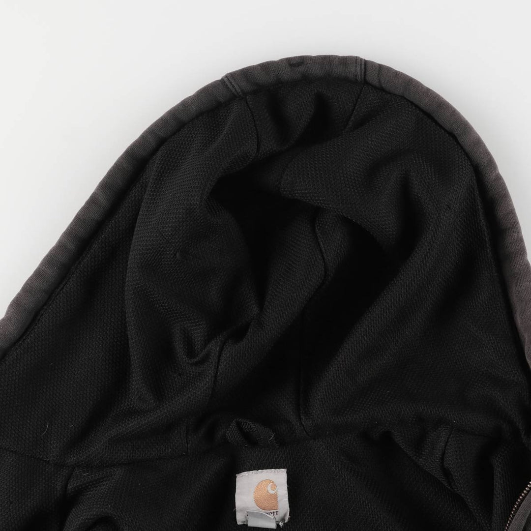 Carhartt Sweat Full Zip Hoodie Men's XL cotton Charcoal Vintage Second Hand