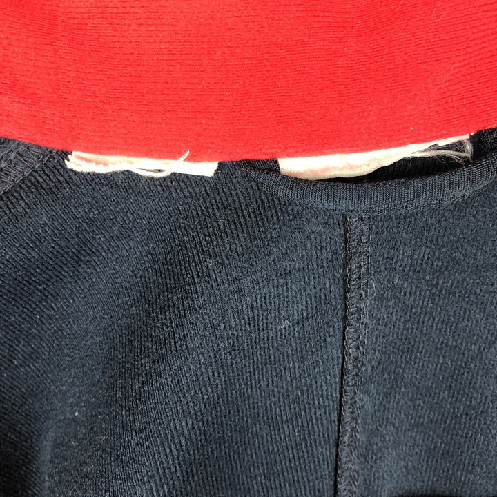 00'S adidas jersey track jacket, men's XL size polyester navy blue type Vintage Second Hand