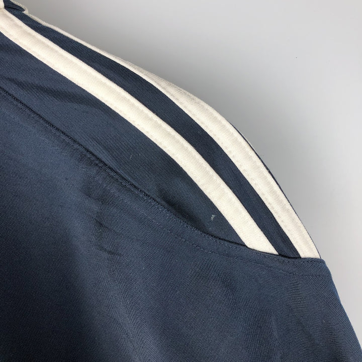 00'S adidas jersey track jacket, men's XL size polyester navy blue type Vintage Second Hand