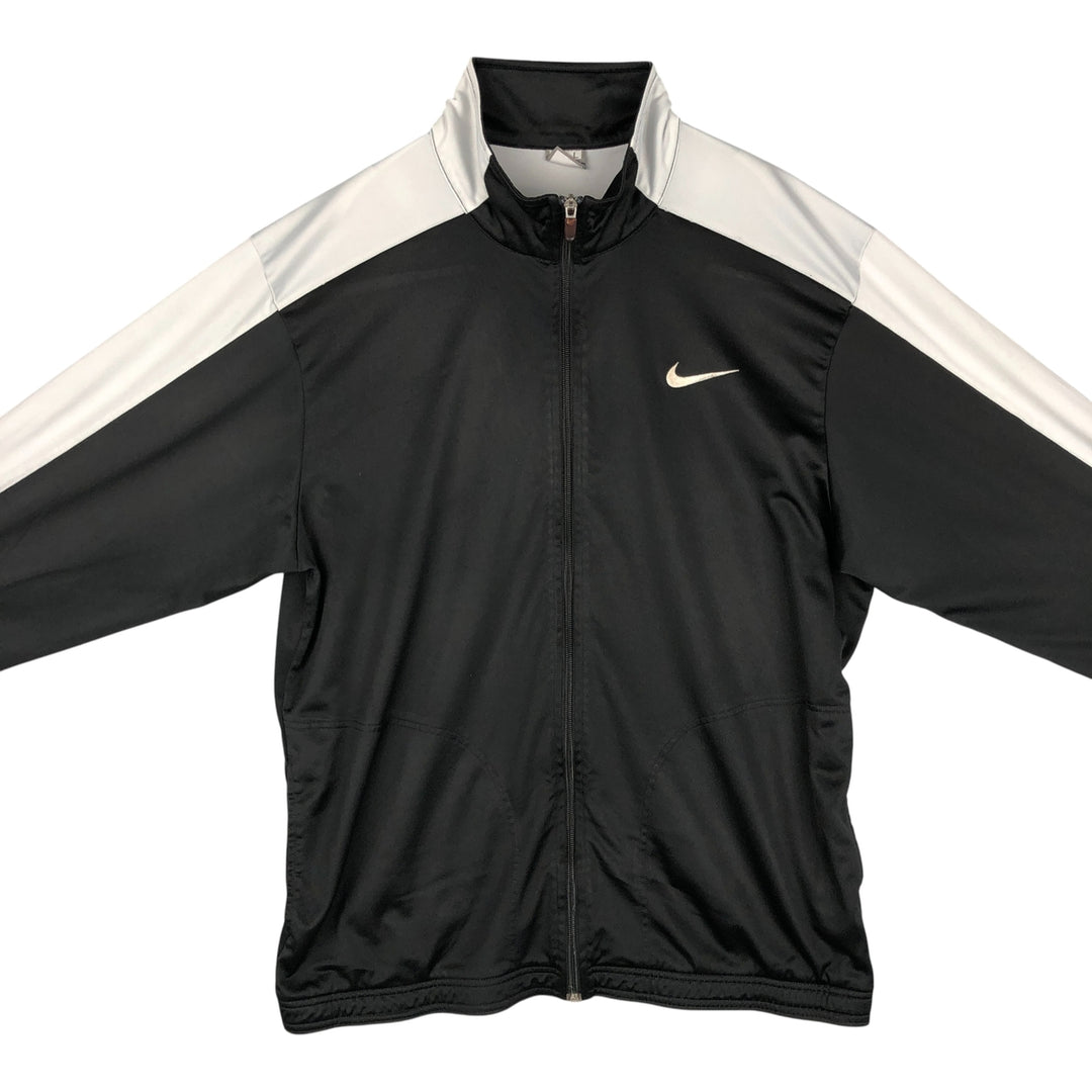 00'S Nike Jersey Track Jacket Men's L size polyester black type Vintage Second Hand
