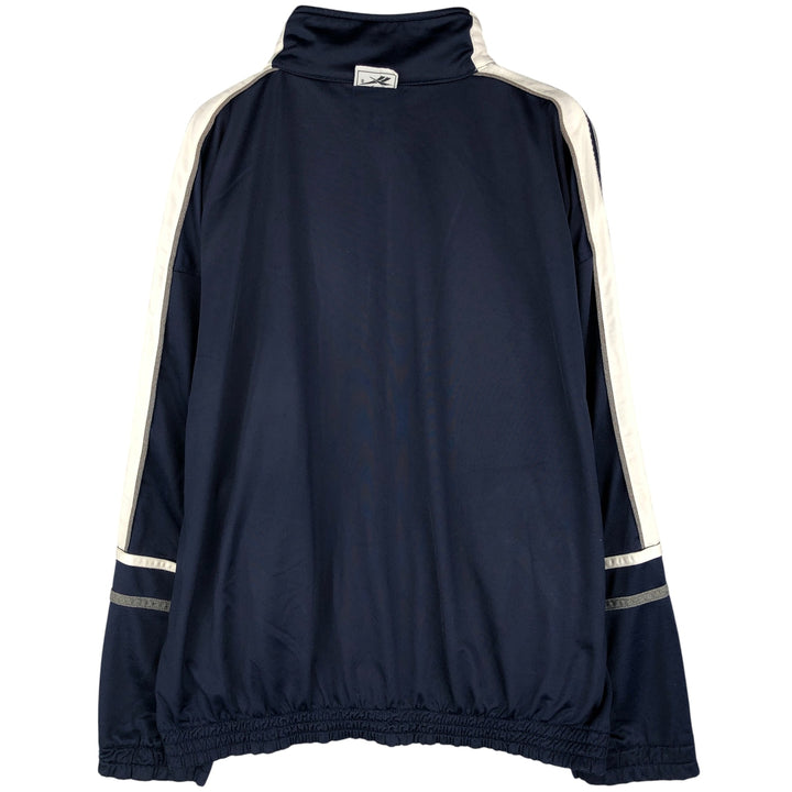 90'S Reebok Jersey Track Jacket, Men's Size Small, Vintage polyester navy blue type Vintage Second Hand
